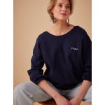 Sweat grossesse brod ptillante coton bio envie de fraise marine