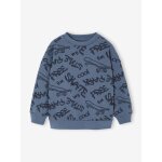 Sweat imprim� gar�on bleu moyen