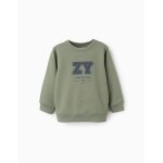 Sweat imprimé sur la poitrine vert foncé Sweat imprimé sur la poitrine vert foncé