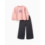 Sweat + jogpant en coton polyester peigné rose Sweat + jogpant en coton polyester peigné rose