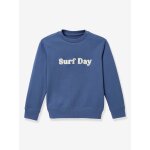 Sweat message coton bio bleu jean