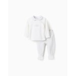 Sweat + pantalon en velours cloud blanc