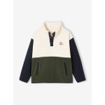 Sweat polaire garçon manches longues vert Sweat polaire garçon manches longues vert