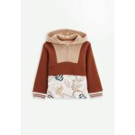 Sweat - shirt � capuche b�b� en molleton wally camel