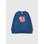 Sweat - shirt fille coton bleu