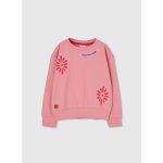 Sweat - shirt fille en coton orange