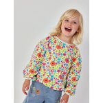 Sweat - shirt fille imprim� en maille multicolore