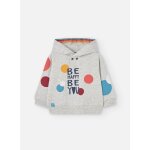 Sweat - shirt fille en polaire imprime gris