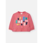 Sweat - shirt fille en polaire imprime rose