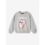 Sweat - shirt fille the rolling stones gris chin�