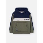 Sweat - shirt garon en peluche avec capuche vert