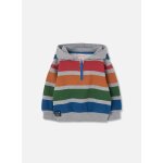 Sweat - shirt en molleton gar�on ray� gris