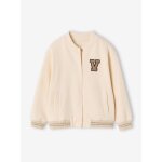 Sweat style teddy fille en molleton beige