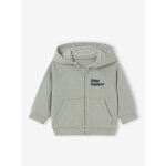 Sweat zipp  capuche bb vert de gris
