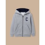Sweat zipp� � capuche gar�on gris chine