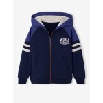 Sweat zipp  capuche manches raglan sport garon marine