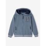 Sweat zippé à capuche sport garçon. bleu grisé Sweat zippé à capuche sport garçon. bleu grisé