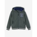 Sweat zippé à capuche sport garçon. lichen Sweat zippé à capuche sport garçon. lichen