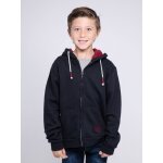 Sweat zippé capuche wamin garçon bleu marine Sweat zippé capuche wamin garçon bleu marine