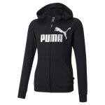 Sweat zipp� fille � capuche essential logo full noir