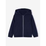 Sweat zippe fille � capuche marine