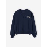 Sweat zipp� fille gris ardoise