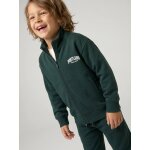 Sweat zipp� gar�on col camionneur vert sapin
