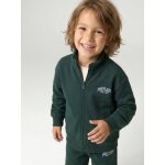 Sweat zipp� gar�on col camionneur vert sapin