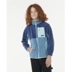 Sweat zipp� en maille polaire raw energy block fleece bleu