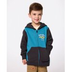 Sweat zipp� wave dayz enfant bleu temp�te