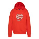 Sweatshirt � capuche imprim� schott official orange