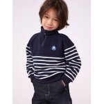 Sweatshirt col zipp� marine