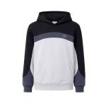 Sweatshirt enfant en coton noir, bleu, blanc