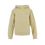 Sweatshirt fille en coton beige clair