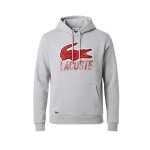 Sweatshirt gar�on en coton gris chin�, rouge