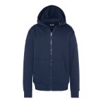 Sweatshirt uni zippé À capuche marine Sweatshirt uni zippé À capuche marine