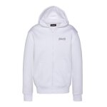 Sweatshirt zipp� � capuche blanc