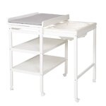 Table À langer avec baignoire coulissante + matelas À langer déperlant roba style blanc / gris argenté ... Table À langer avec baignoire coulissante + matelas À langer déperlant roba style blanc / gris argenté ...