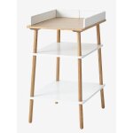 Table � langer ligne confetti blanc / bois