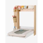 Table � langer murale avec rangement bois