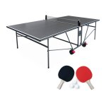 Table de ping pong indoor, avec 4 raquettes et 6 balles, pour utilisation int�rieure, sport tennis de ...