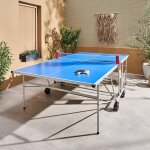 Table de ping pong outdoor, avec 4 raquettes et 6 balles, pour utilisation ext�rieure, sport tennis de ...