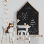 Tableau ardoise maison noir