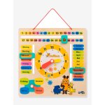 Tableau �ducatif pour enfants die maus avec horloge et calendrier small foot multicolore