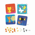 Tableau de feutrine douce nature multicolore