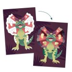 Tableaux � metalliser dinosaurs multicolore