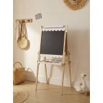Tableau pliable et r�glable en hauteur 3 en 1 en bois fsc� blanc