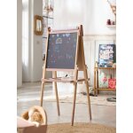 Tableau pliable et r�glable en hauteur 3 en 1 en bois fsc� rose