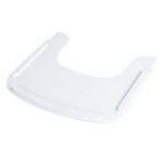 Tablette de chaise haute - plateau repas avec rebord sit up flex blanc