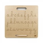 Tablette d'criture montessori franais marron